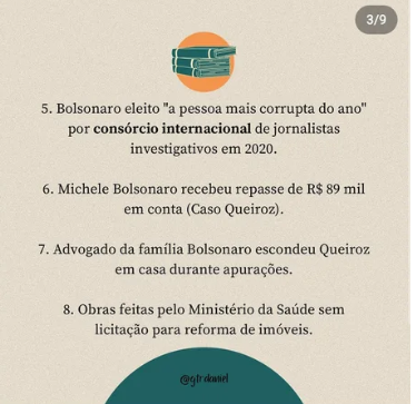 LISTA DE CASOS DE CORRUPÇÃO DO GOVERNO BOLSONARO