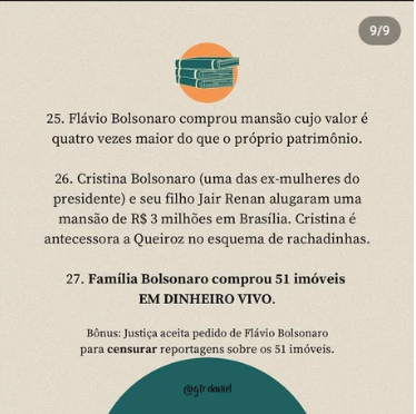 LISTA DE CASOS DE CORRUPÇÃO DO GOVERNO BOLSONARO