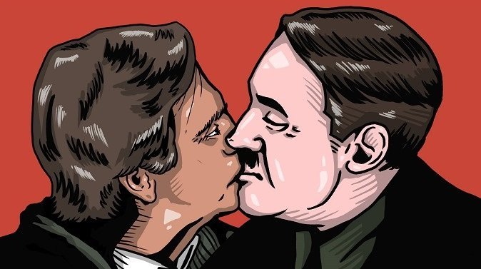 Charge — Bolsonaro e Hitler