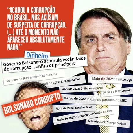 LISTA DE CASOS DE CORRUPÇÃO DO GOVERNO BOLSONARO