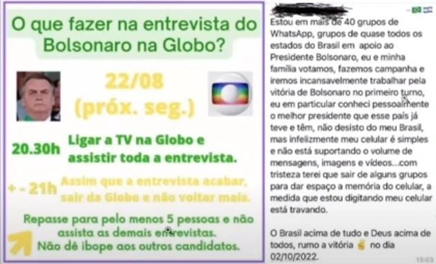 EXEMPLO DA INTENSA DOUTRINAÇÃO FASCISTA QUE PARTE DA POPULAÇÃO É SUBMETIDA