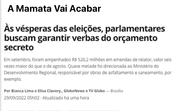 LISTA DE CASOS DE CORRUPÇÃO DO GOVERNO BOLSONARO