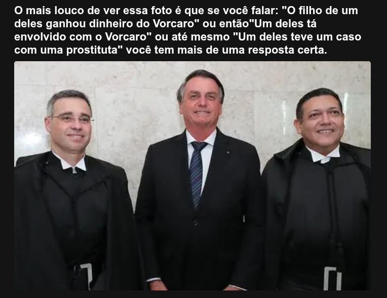 INDICADOS POR BOLSONARO AO STF