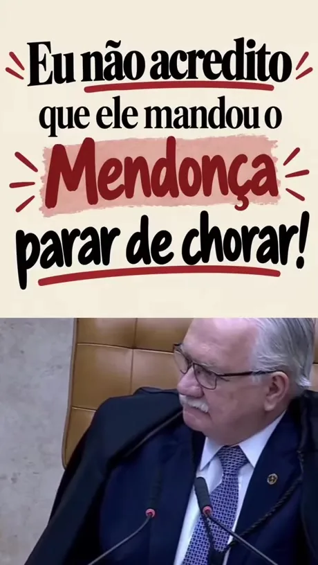 Prévia: “Chora não, Mendonça” — corte satírico