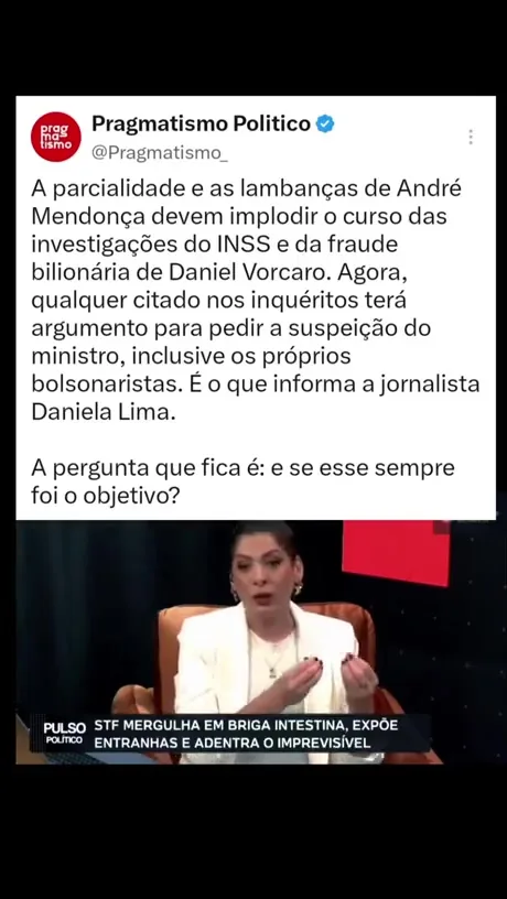 Prévia: Mendonça, investigações e Vorcaro — comentário